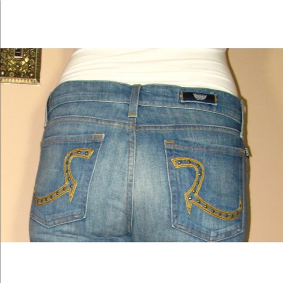 🆕 Rock & Republic Roth Flare Light Bleached Jeans Sz. 23 - Picture 5 of 8